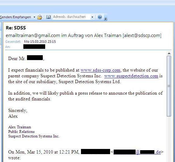 Wann geht es los bei SDSS ? 306767