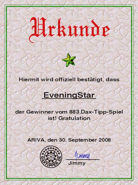 884.DAX Tipp-Spiel *Mittwoch* 01.10.08, 17.45 Uhr 189624