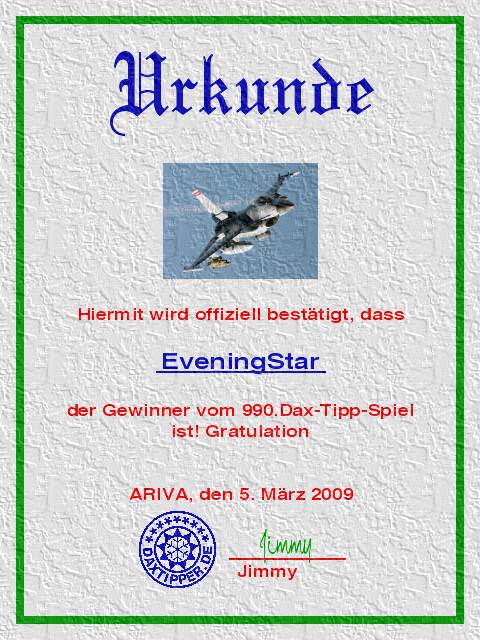 991.DAX Tipp-Spiel Freitag,06.03.09.17.45 Uhr 220269