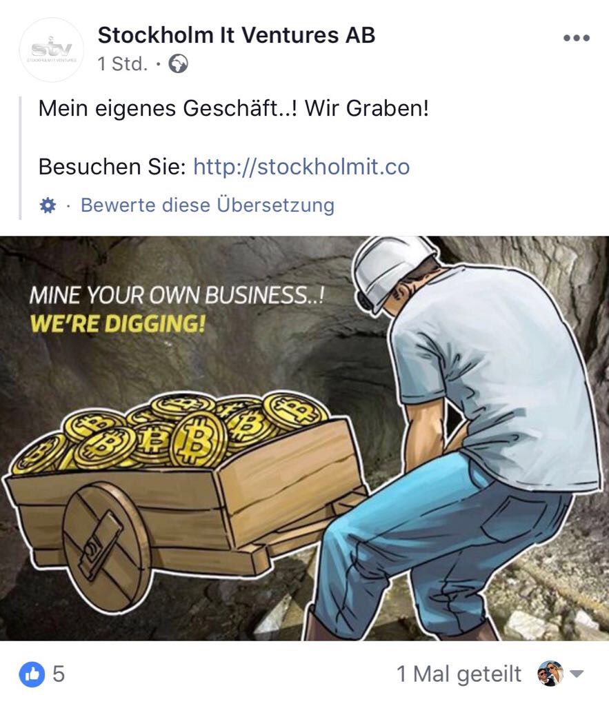 Blockchain -neue Kursrakete? WKN A116BG Stockholm 1033078