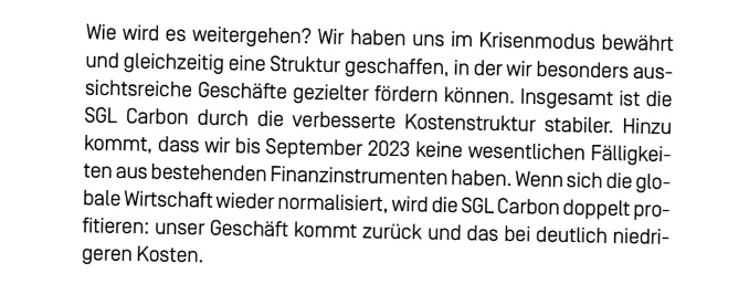 die neue SGL Carbon - ein Turnaroundkandidat? 1242406