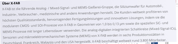 X-FAB - der zweite Neuling aus Thüringen 1227191