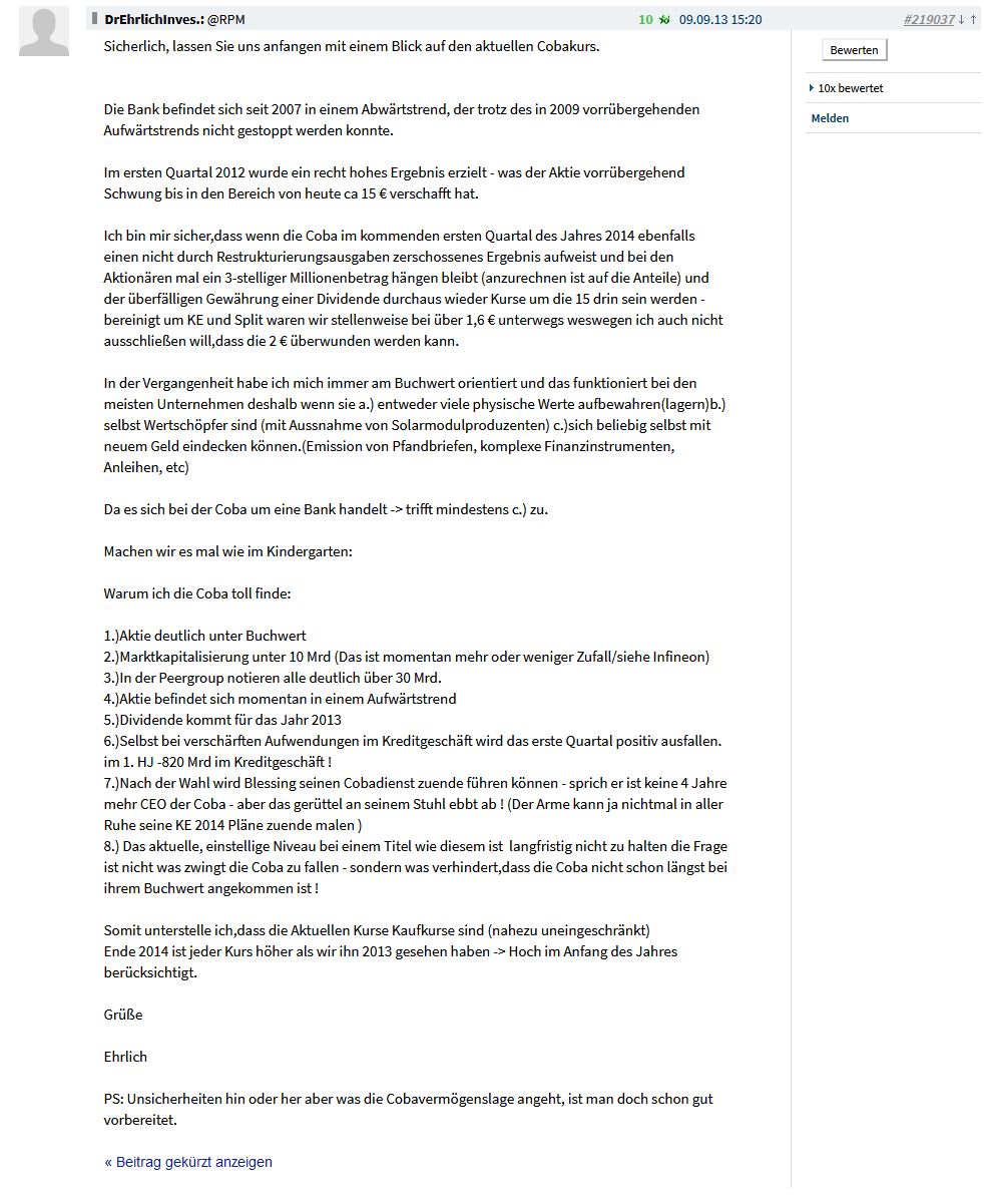 COMMERZBANK kaufen Kz. 28 € 1217233