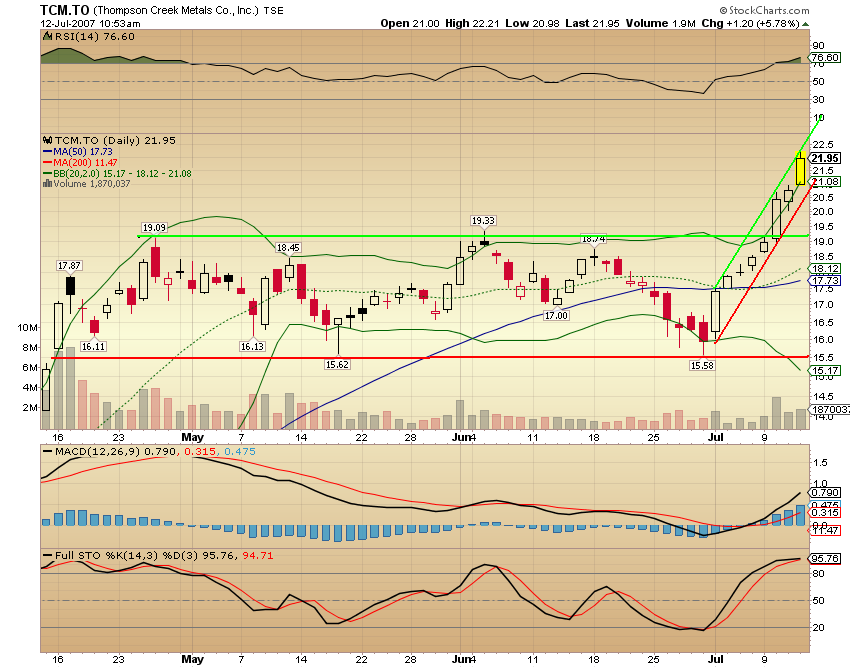 Thompson Creek Metals (Blue Pearl Mng) 108651