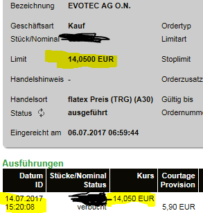 Evotec shorten ?! 1001866