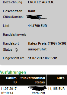 Evotec shorten ?! 1001554