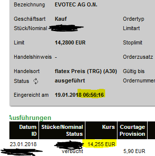 EVOTEC muss getradet werde 1036520