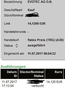 Evotec shorten ?! 1001556