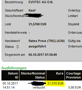 EVOTEC muss getradet werde 1016389