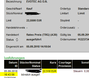 EVOTEC muss getradet werde 1072853