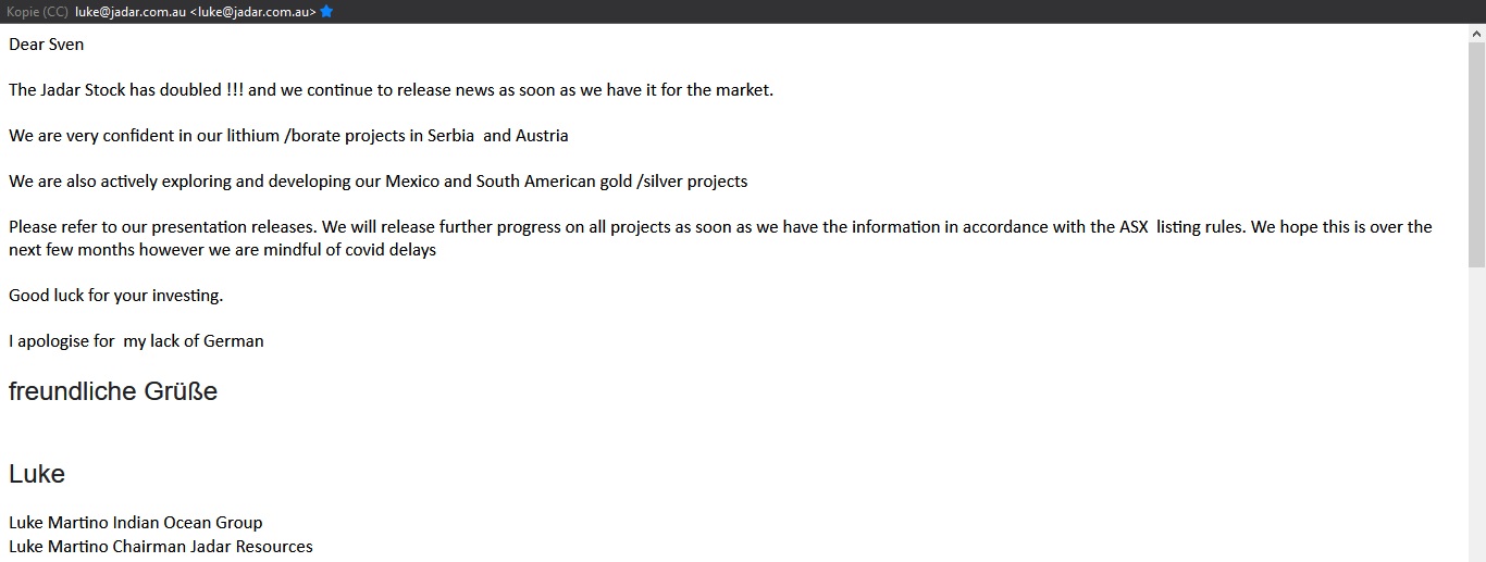 Jadar Lithium vor Kursexplosion?! 1235723