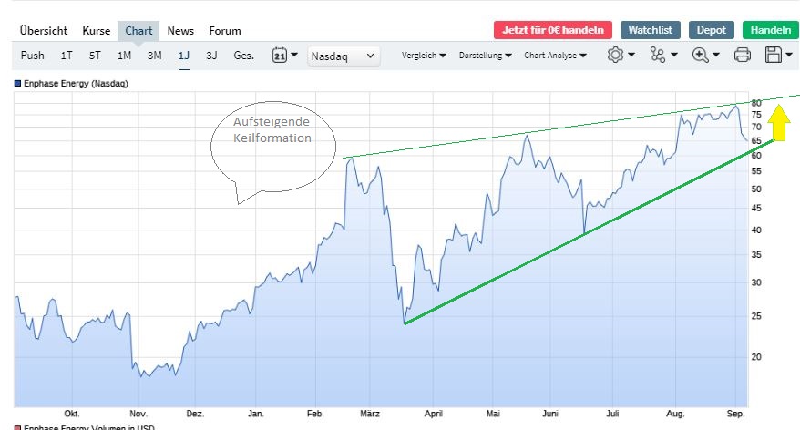 Enphase energy voll unter Strom 1200500