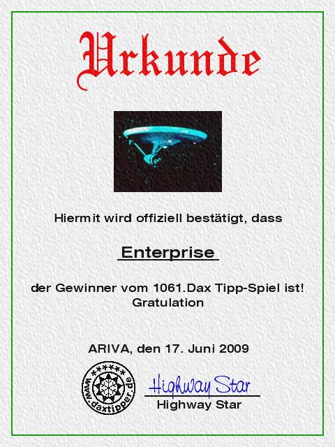 1063.DAX-Tipp-Spiel, Freitag 19.06.2009 239390