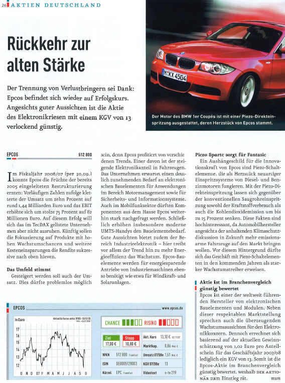 Epcos klarer Kauf ! 129833