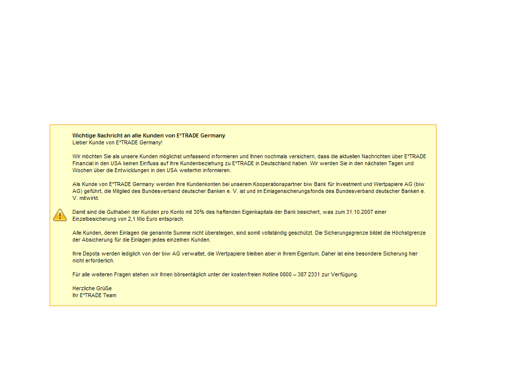 Wie sicher ist E*TRADE Germany? 131639