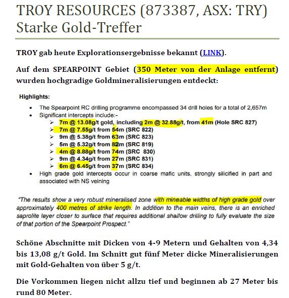 Troy Res- Top Goldproduzent Profit A$16.7 Million 1045884