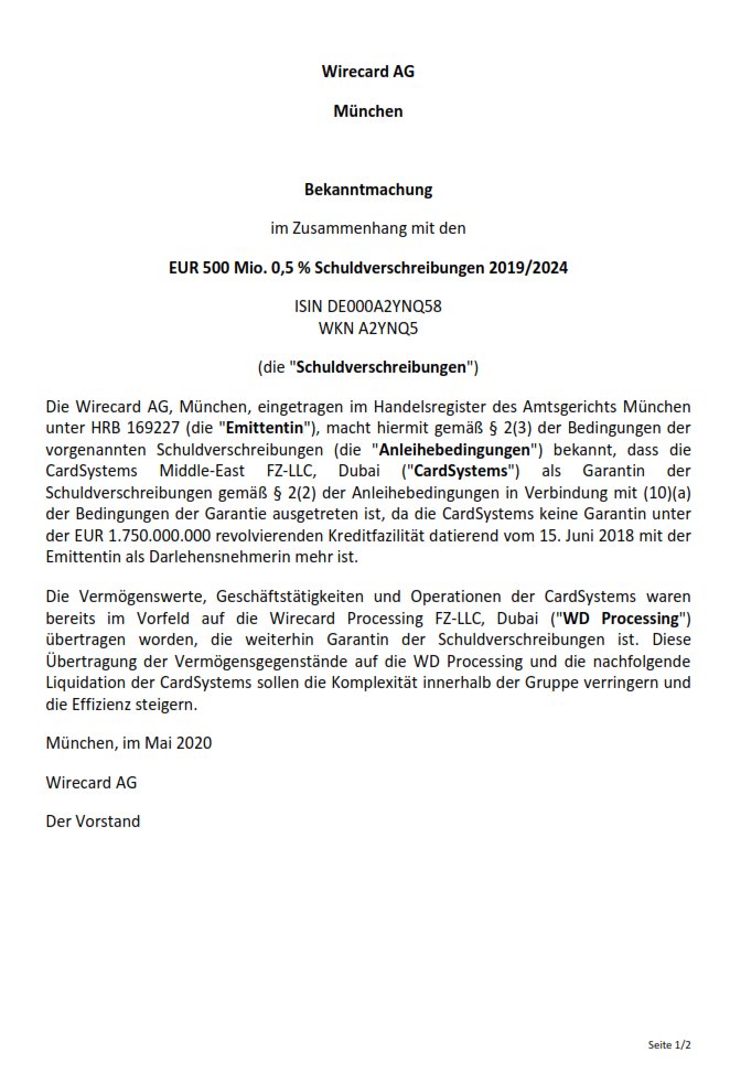 Wirecard 2014 - 2025 1176426