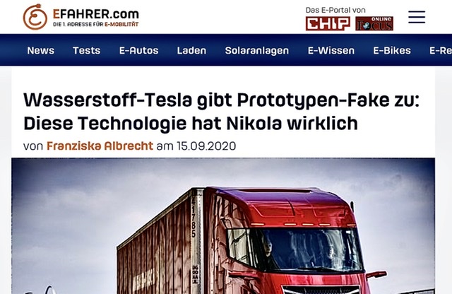 NIKOLA Corporation US6541101050 Nachfolge Thread V 1201666