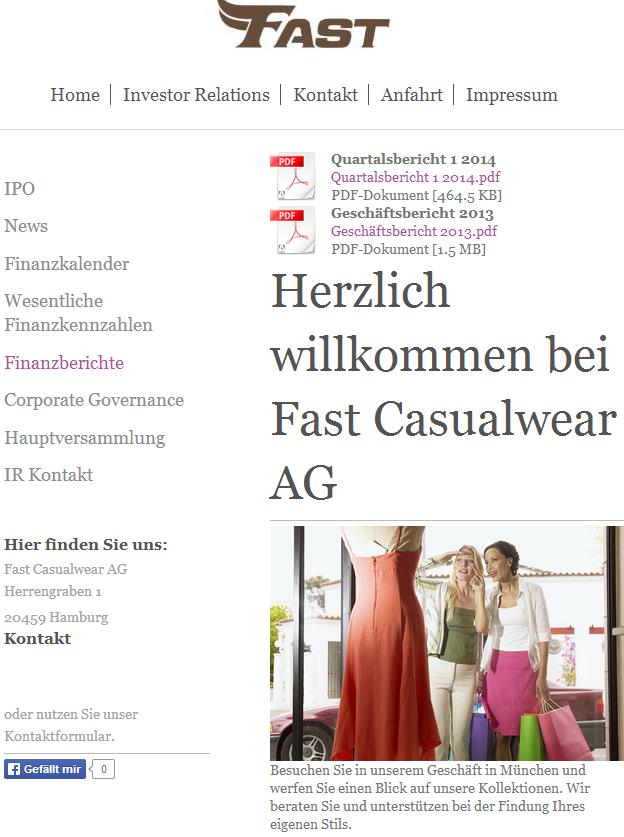 FAST Casualwear AG 751504