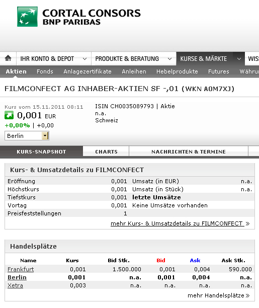 FilmConfect eine neue Chance nach Split ???? 457451