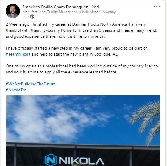 NIKOLA Corporation US6541101050 Nachfolge Thread V 1257692