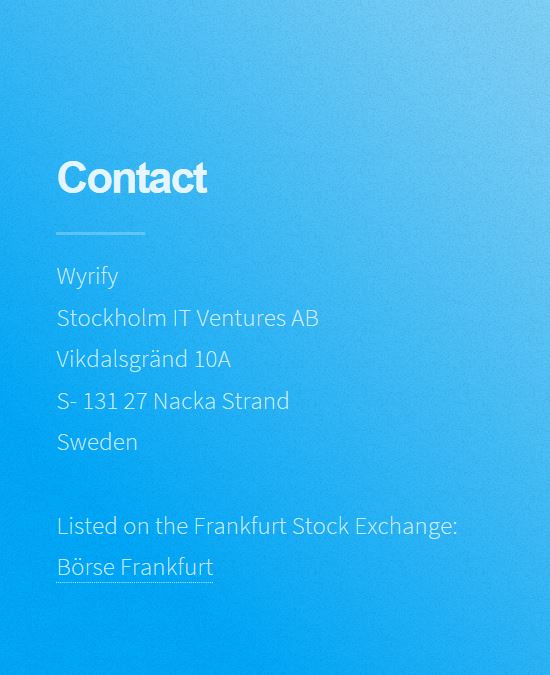 Blockchain -neue Kursrakete? WKN A116BG Stockholm 1028652