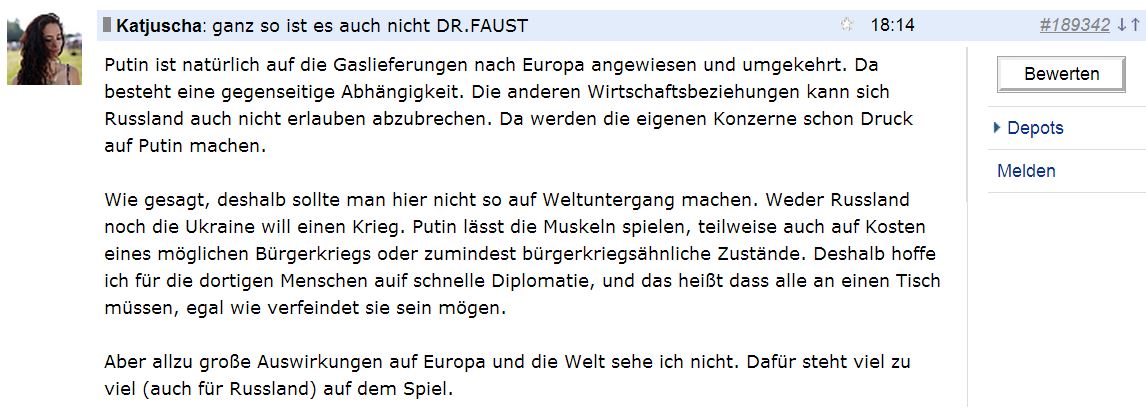 DAX 2014 strong long! Spiel mit offenen Karten! 700547