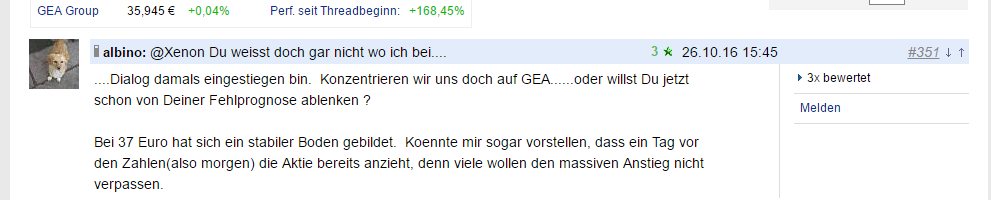 GEA GROUP - Klar bullische Perspektiven 949047