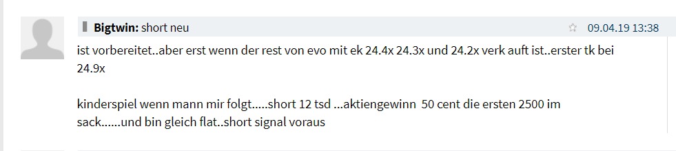 EVOTEC muss getradet werde 1106910