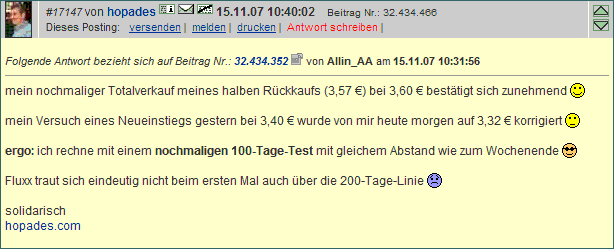 Fluxx AG news,news und nochmal news 131325
