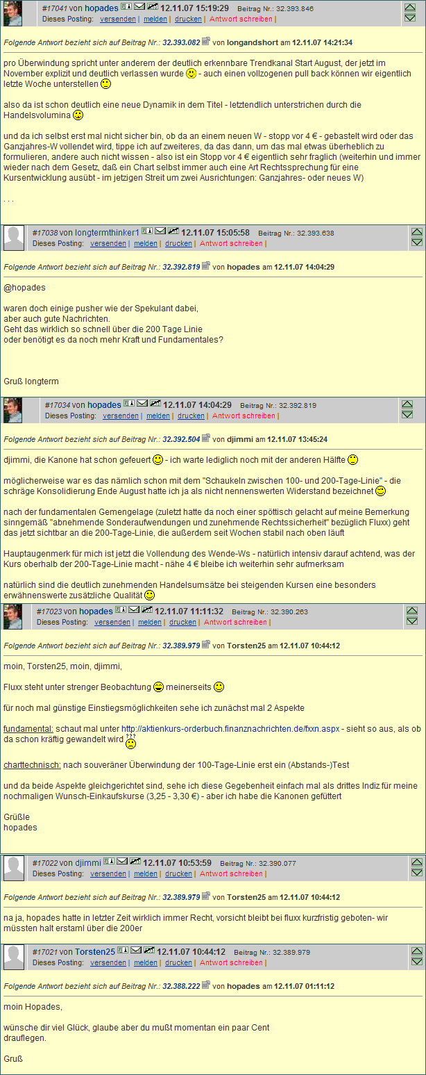 Fluxx AG news,news und nochmal news 130767