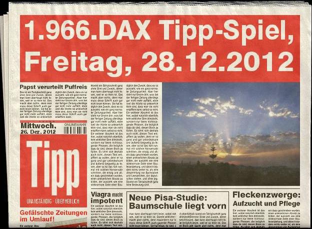 1.966.DAX Tipp-Spiel, Freitag, 28.12.2012 564573