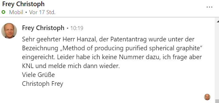 Graphitgesellschaft mit entscheidenden Vorteilen! 1124734