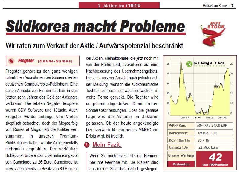 Frogster massiv unterbewertet 361616