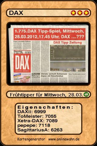 1.775.DAX Tipp-Spiel, Mittwoch, 28.03.2012 495744