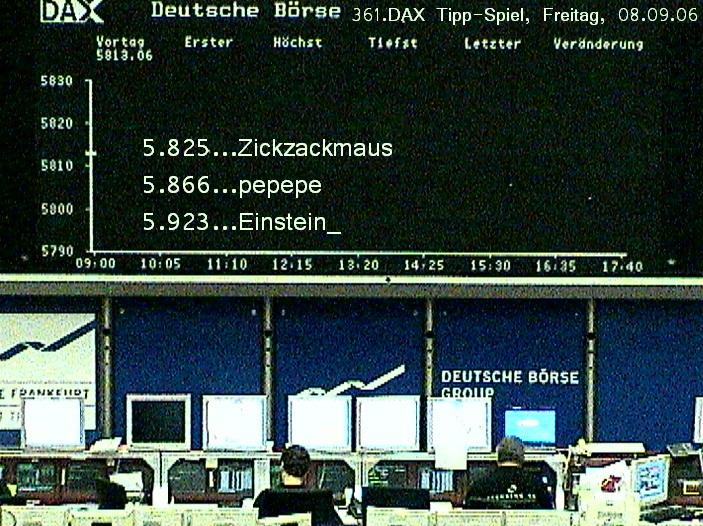 360.DAX Tipp-Spiel, Donnerstag, 07.09.06 55718