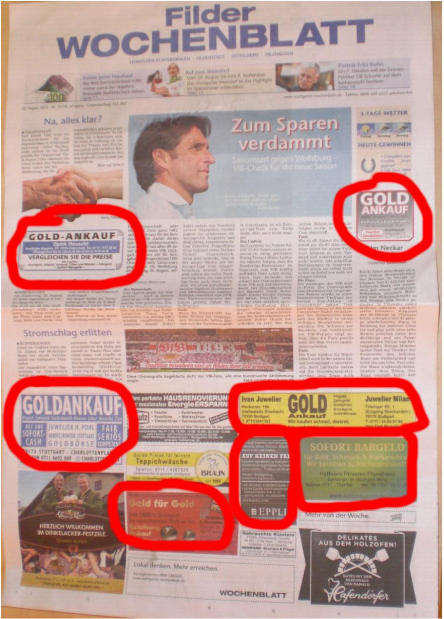 Wenn das Gold redet, dann schweigt die Welt! 531791