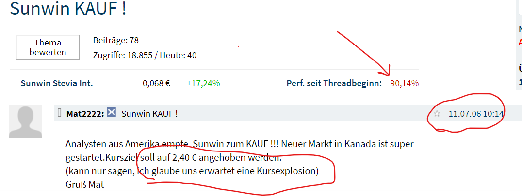 Ab hier geht ´s nach oben - Sunwin - Stevia 1231623