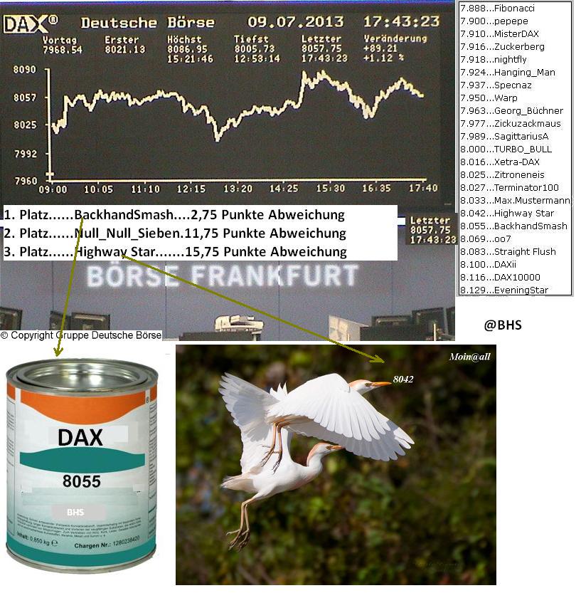 2.099.DAX Tipp-Spiel, Mittwoch, 10.07.2013 622750