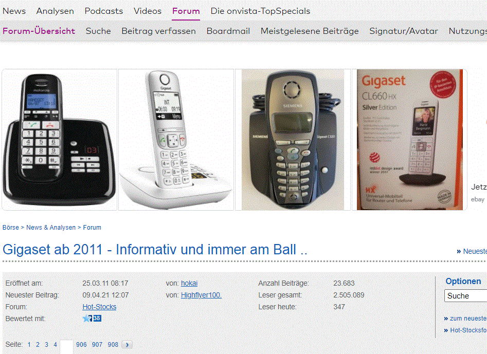 Gigaset ab 2011 - Informativ und immer am Ball .. 1245653
