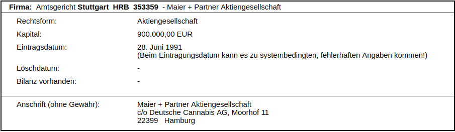 Maier und Partner AG WKN A1MMCY die 1000% Rallye? 1136559