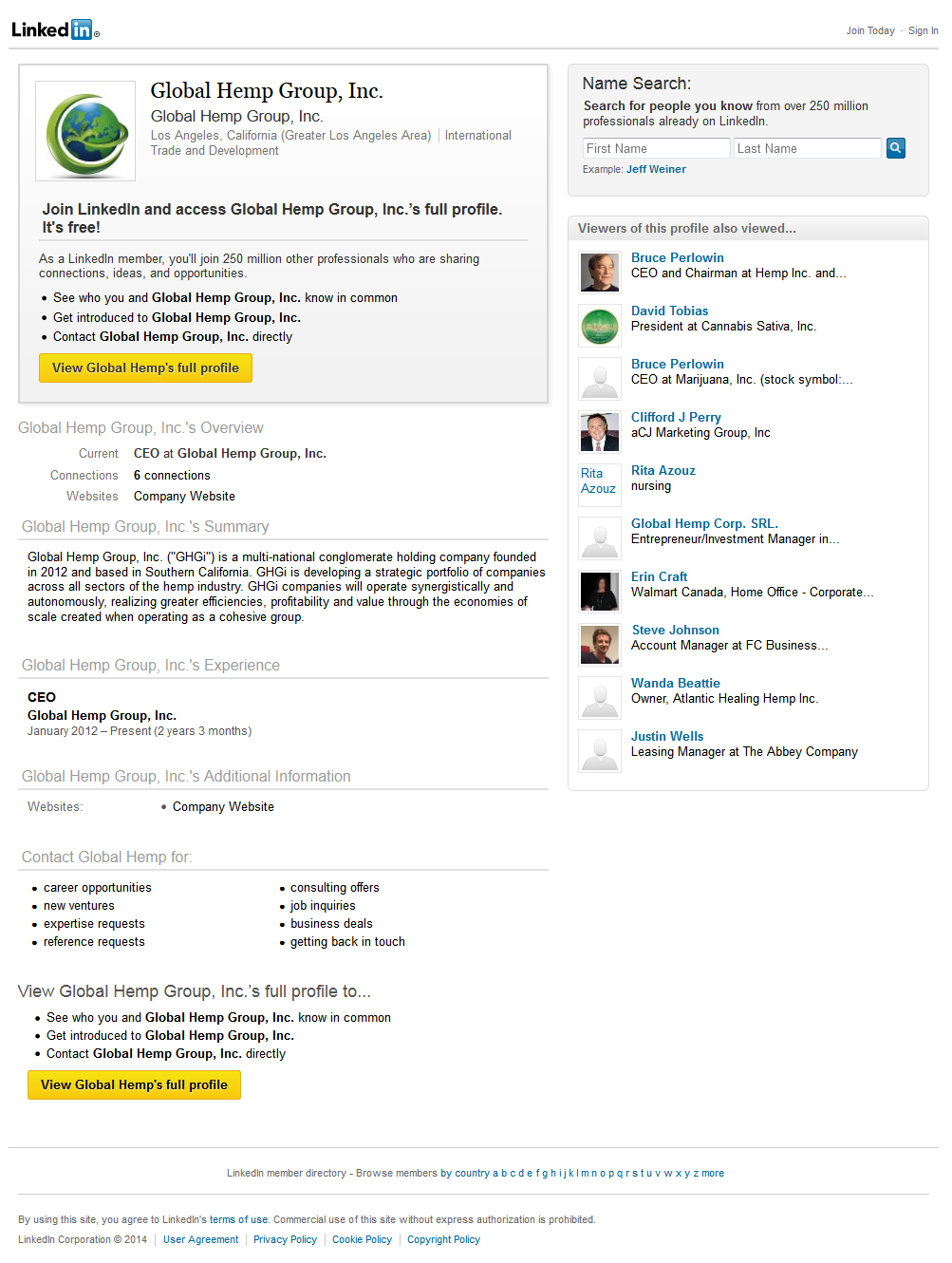 Arris Holdings Inc. wird zu Global Hemp Group Inc. 709839