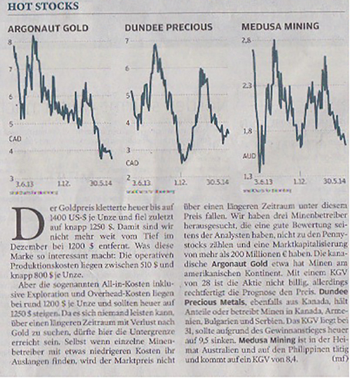 Wenn das Gold redet, dann schweigt die Welt! 730867