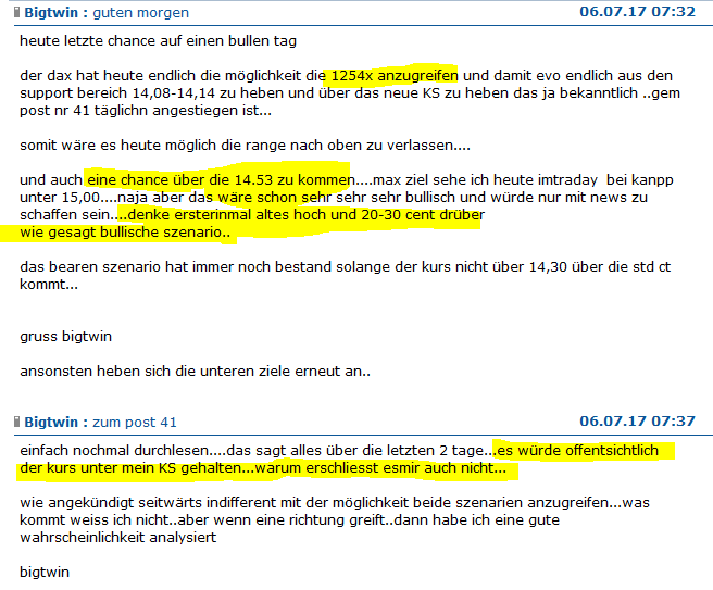 Evotec shorten ?! 1001511