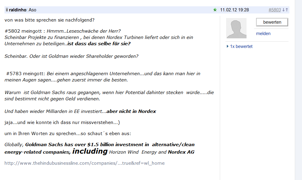 Norde Pro und Kontra 505723