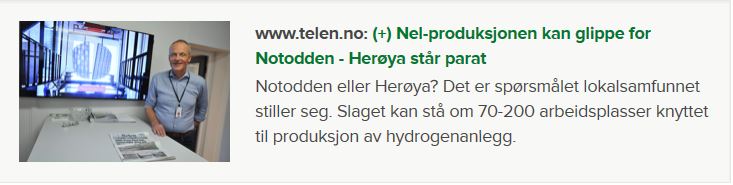 NEL, der Wasserstoffplayer aus Norwegen 1128768