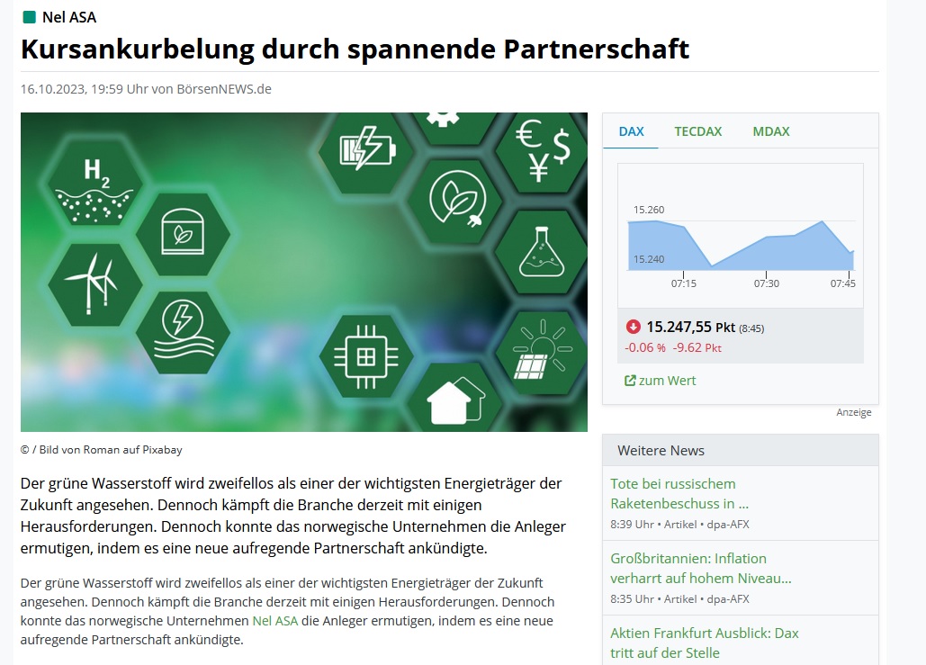 NEL, der Wasserstoffplayer aus Norwegen 1394331