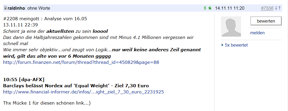 Norde Pro und Kontra 501169