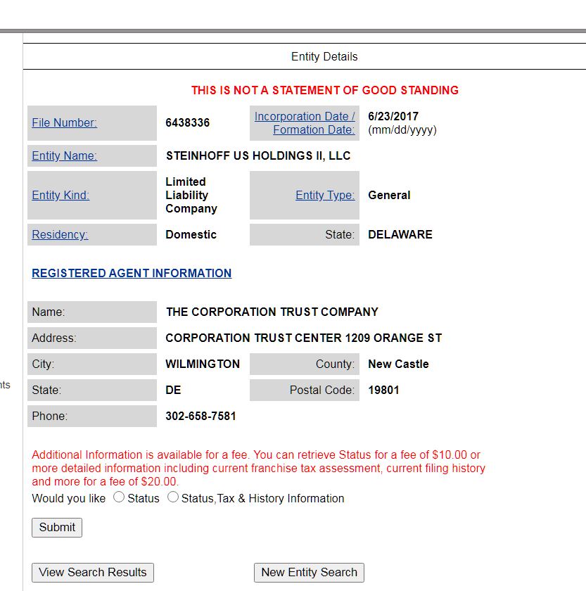 Steinhoff International Holdings N.V. 1211135