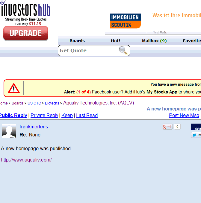 AquaLiv Technologies geht durch die Decke 573646